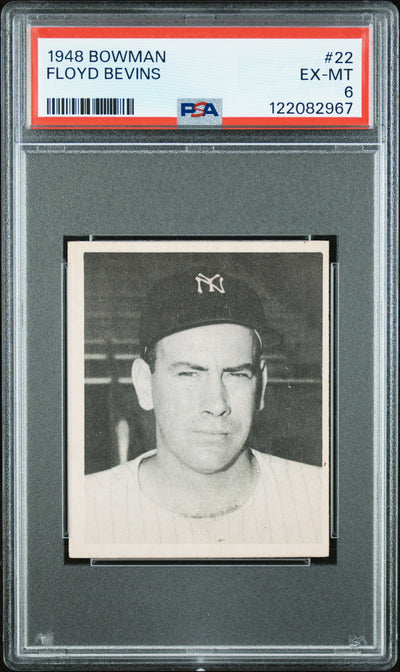1948 Bowman Floyd Bevens #22 PSA 6