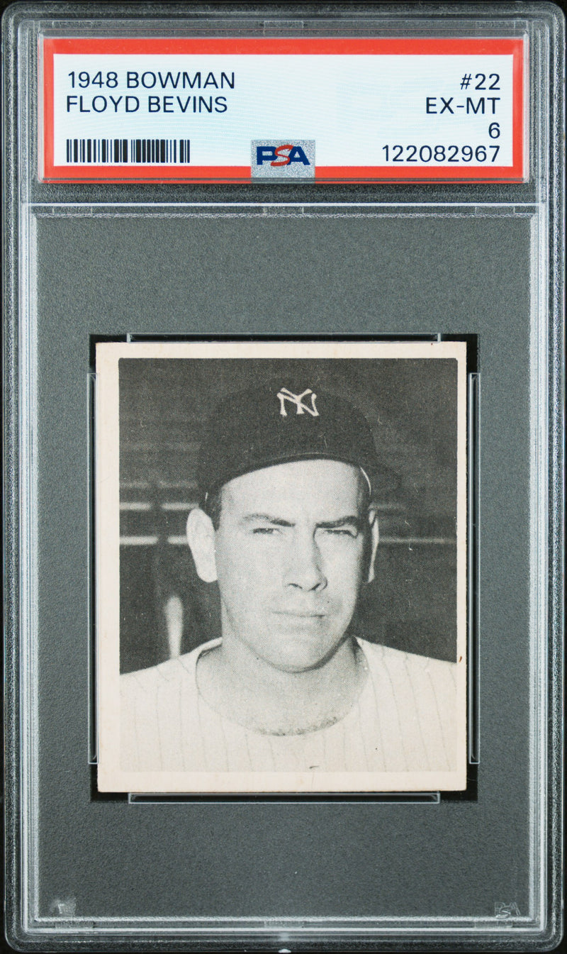 1948 Bowman Floyd Bevens #22 PSA 6