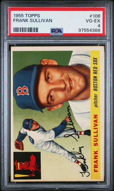 1955 Topps Frank Sullivan #106 PSA 4