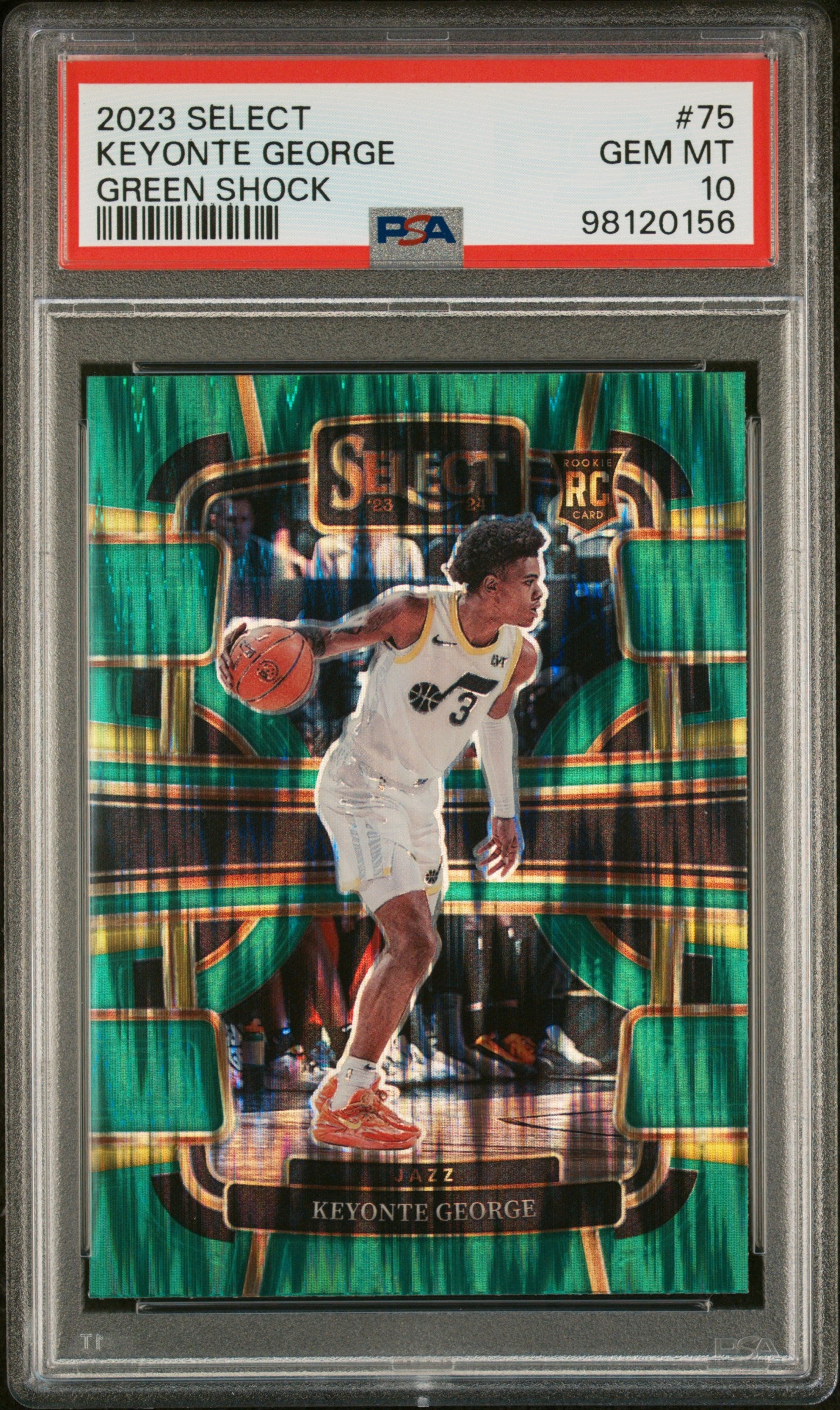 2023 Panini Select Green Shock Keyonte George #75 PSA 10