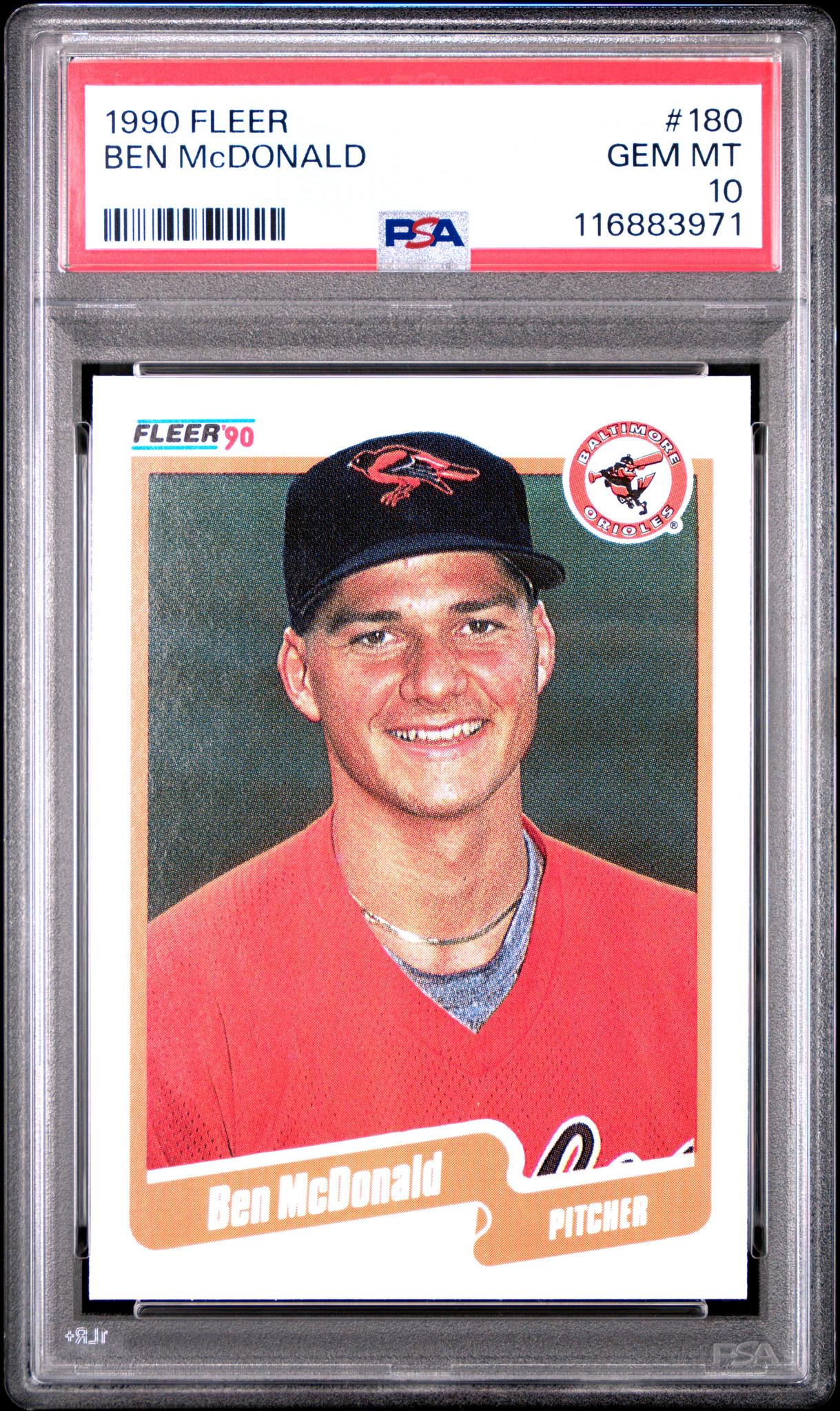1990 Fleer Tradition Ben Mcdonald #180 PSA 10