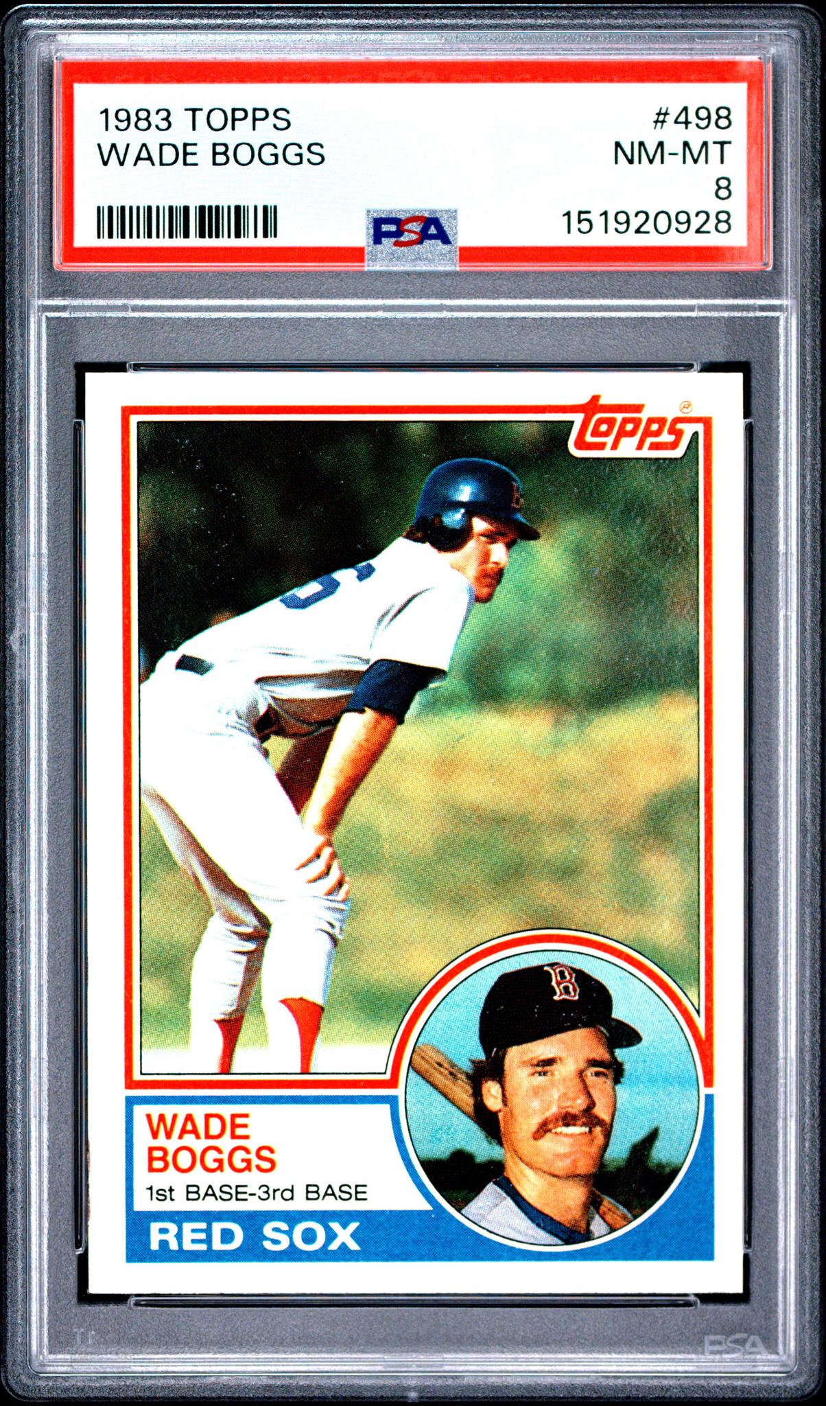 1983 Topps Wade Boggs #498 PSA 8
