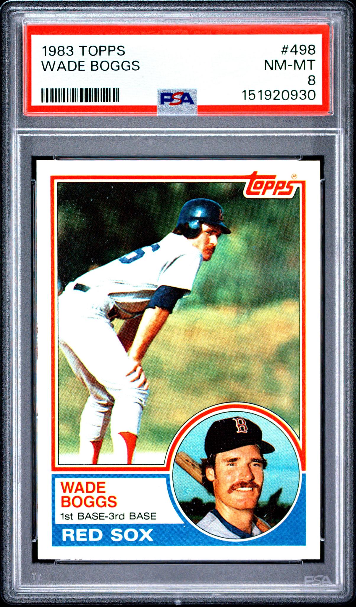 1983 Topps Wade Boggs #498 PSA 8