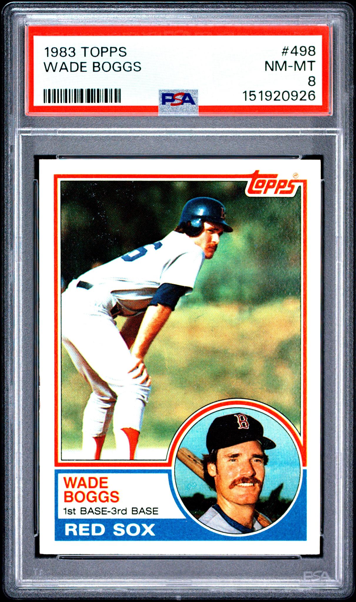 1983 Topps Wade Boggs #498 PSA 8