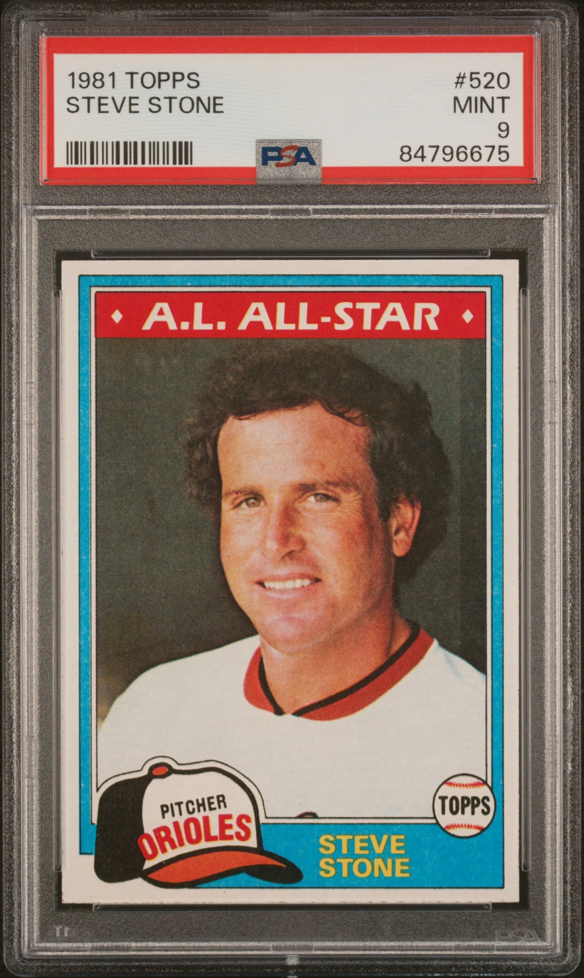 1981 Topps Steven Stone #520 PSA 9