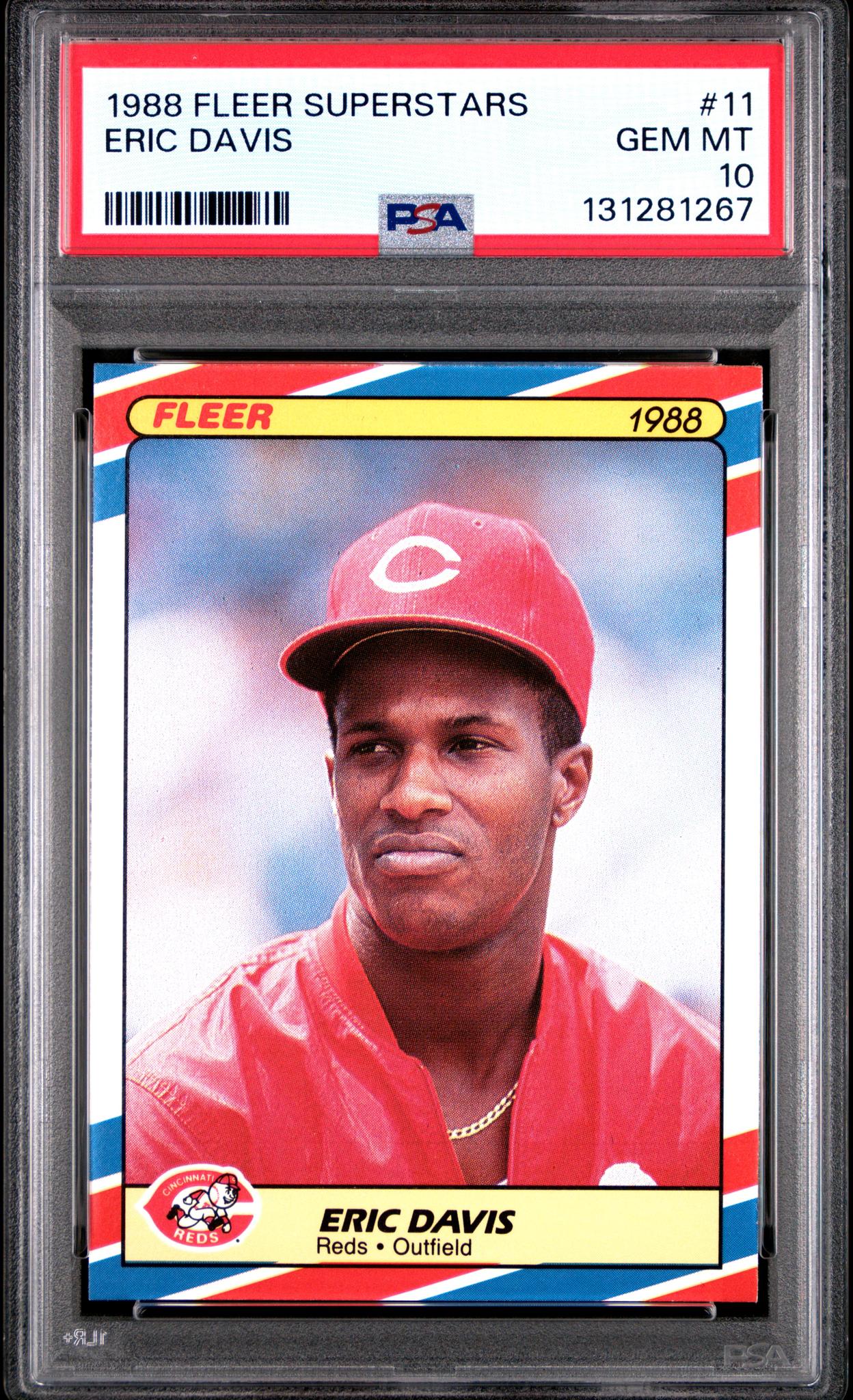 1988 Fleer Superstars Eric Davis #11 /44 PSA 10