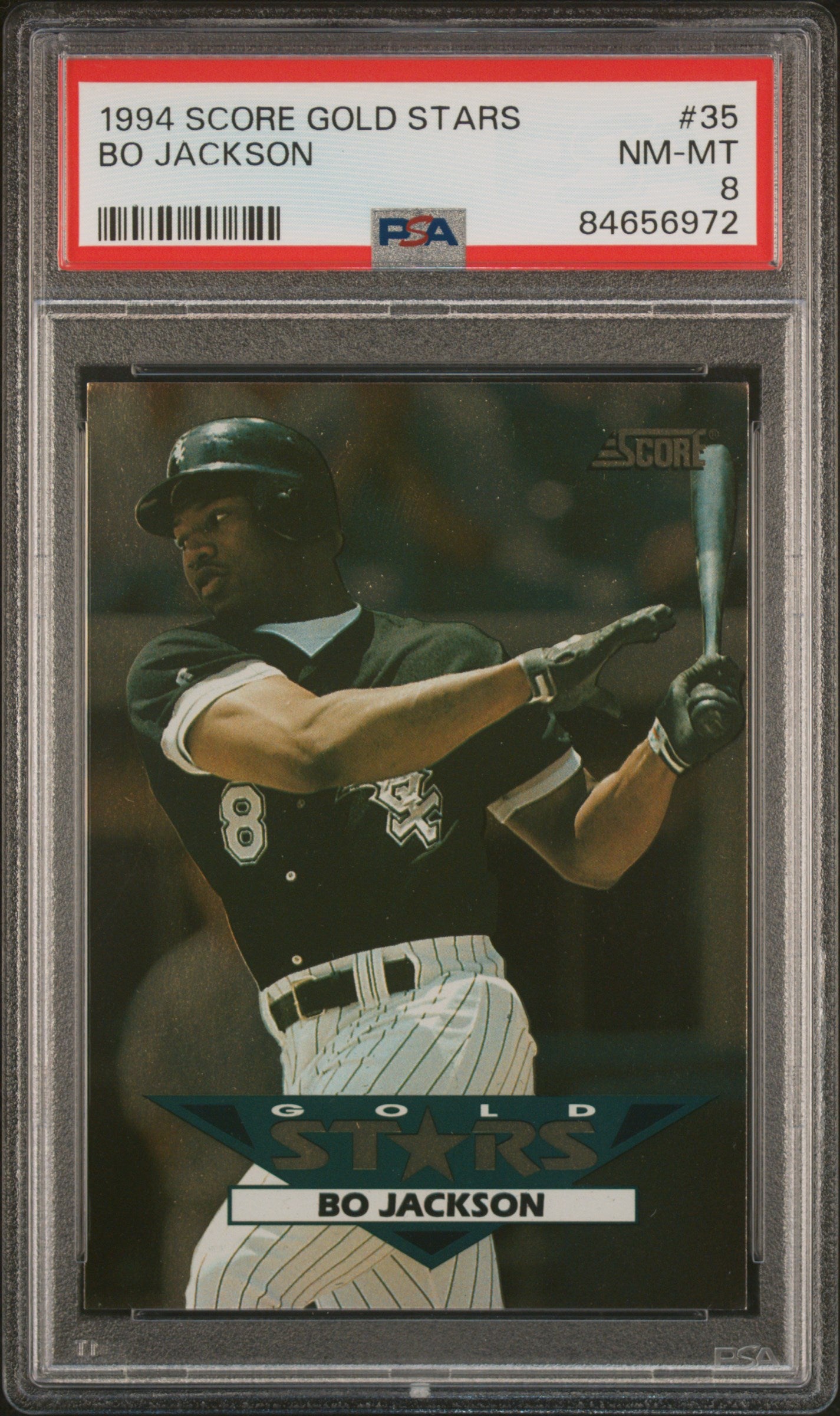 1994 Score Gold Stars Bo Jackson #35 PSA 8