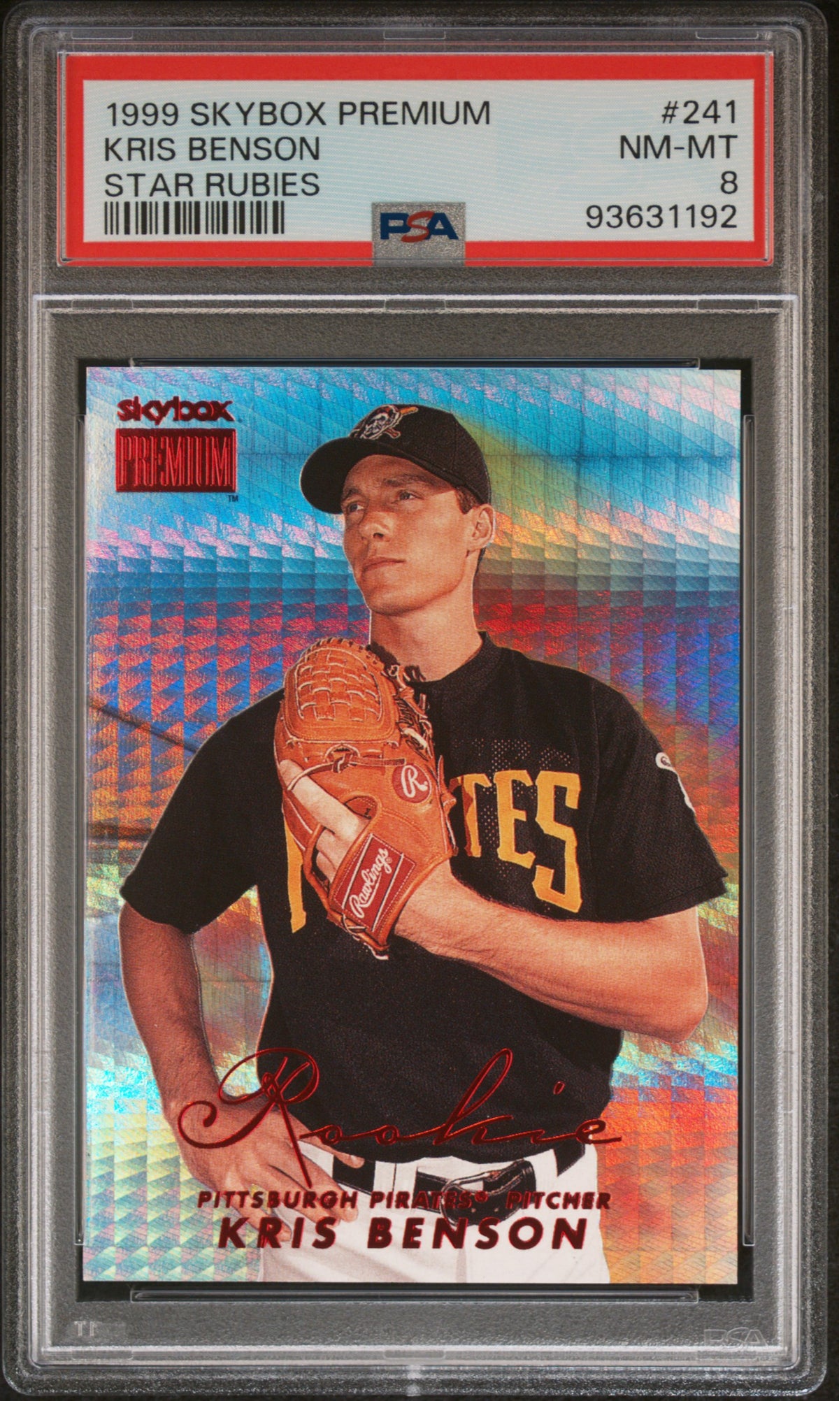 1999 Skybox Premium Star Rubies Kris Benson #241 /15 /50 PSA 8