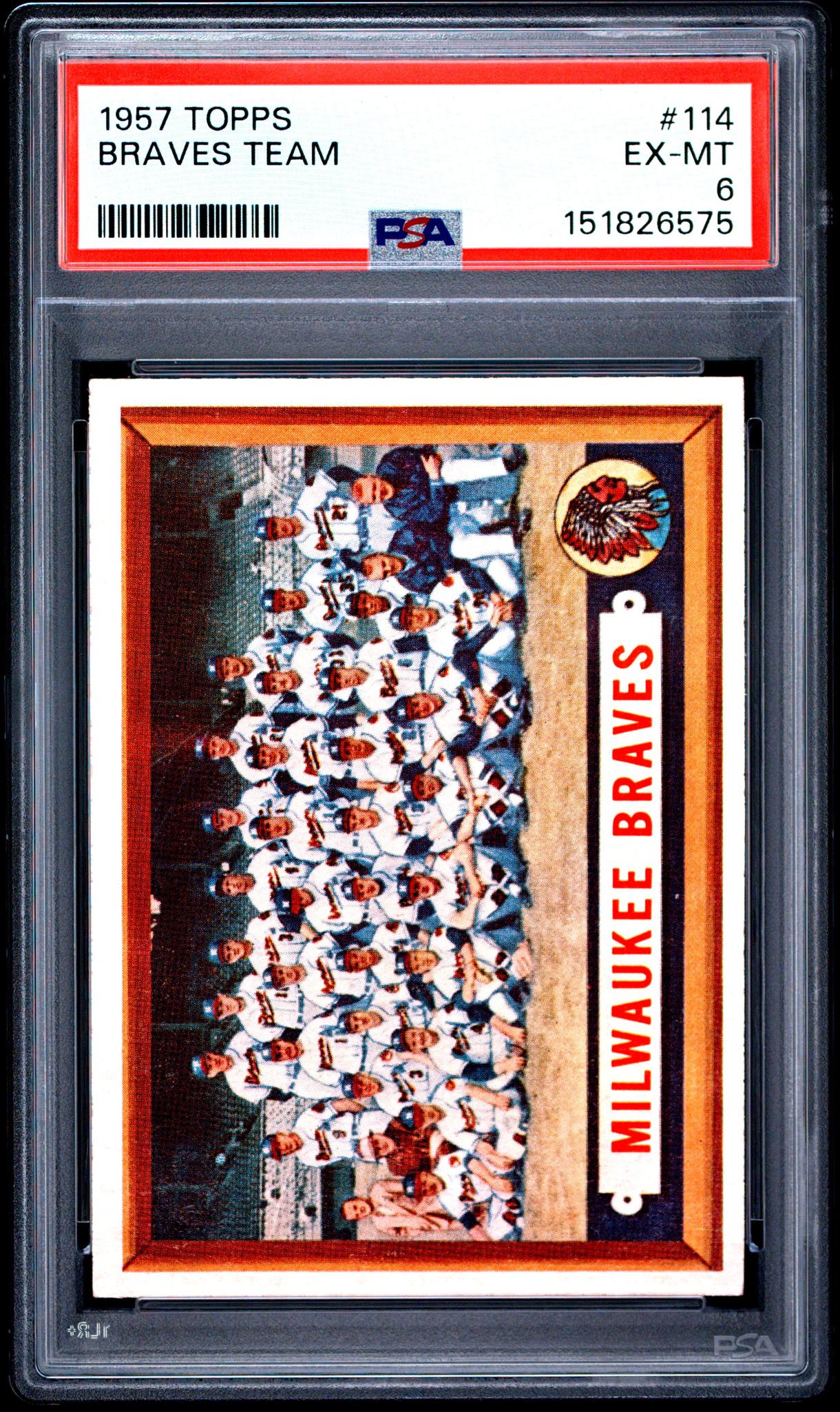 1957 Topps Milwaukee Braves #114 PSA 6