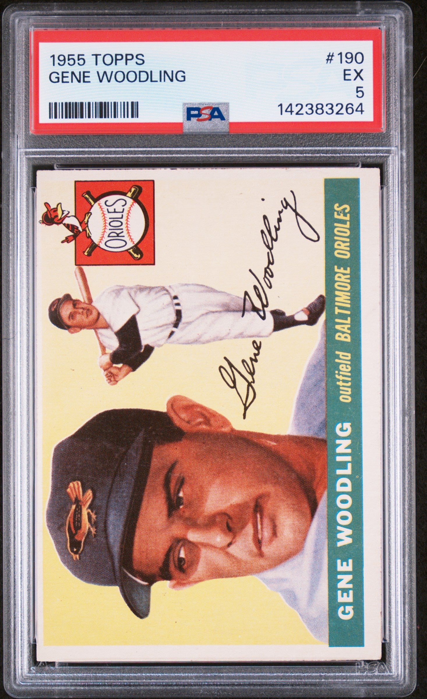 1955 Topps Gene Woodling #190 PSA 5