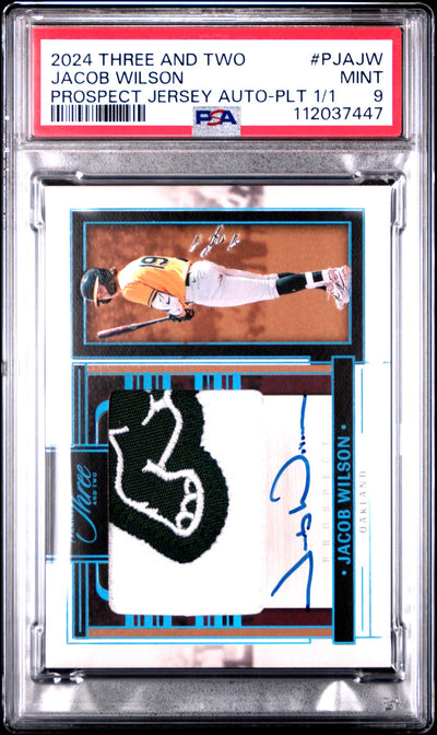 2024 Three and Two Jacob Wilson Prospect Jersey Auto 1/1 #PJA-JW PSA 9