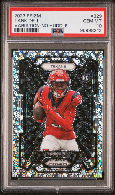 2023 Prizm Tank Dell #329 Variation-No Huddle PSA 10