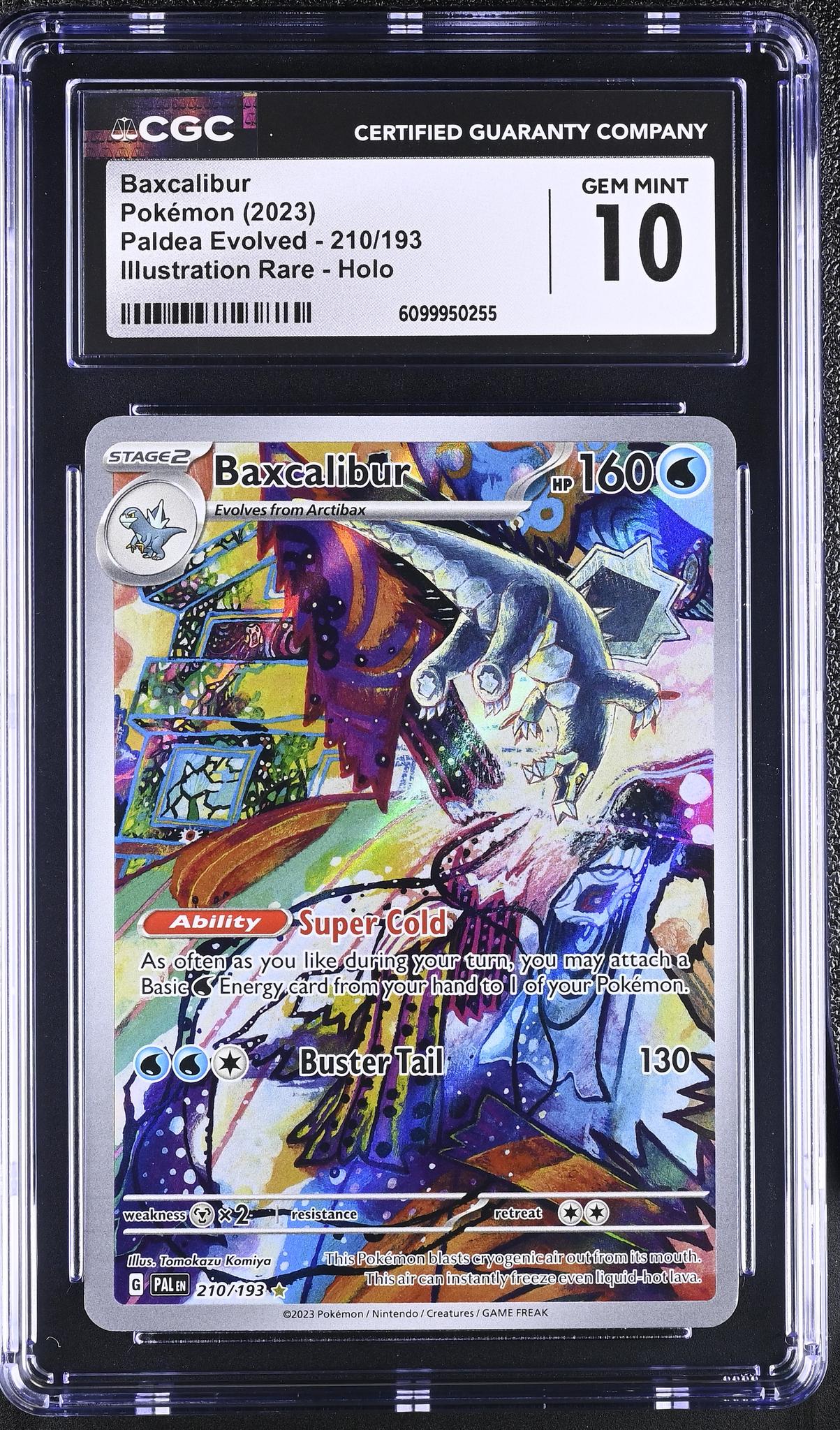 2023 Paldea Evolved #210/193 Baxcalibur Illustration Rare CGC 10