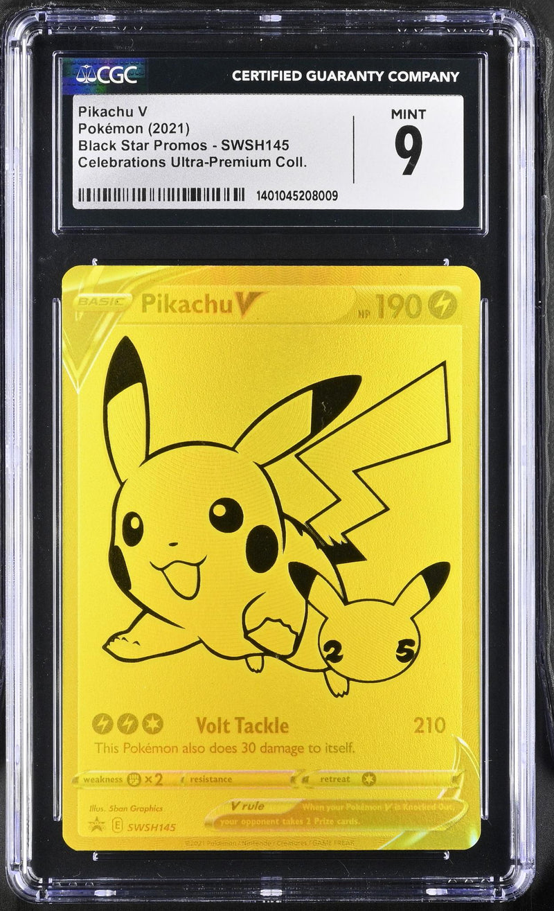 Pokémon Black Star Promos Pikachu V #SWSH145 CGC 9