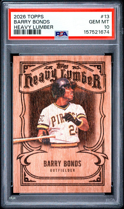 2026 Topps Heavy Lumber Barry Bonds #HL13 PSA 10