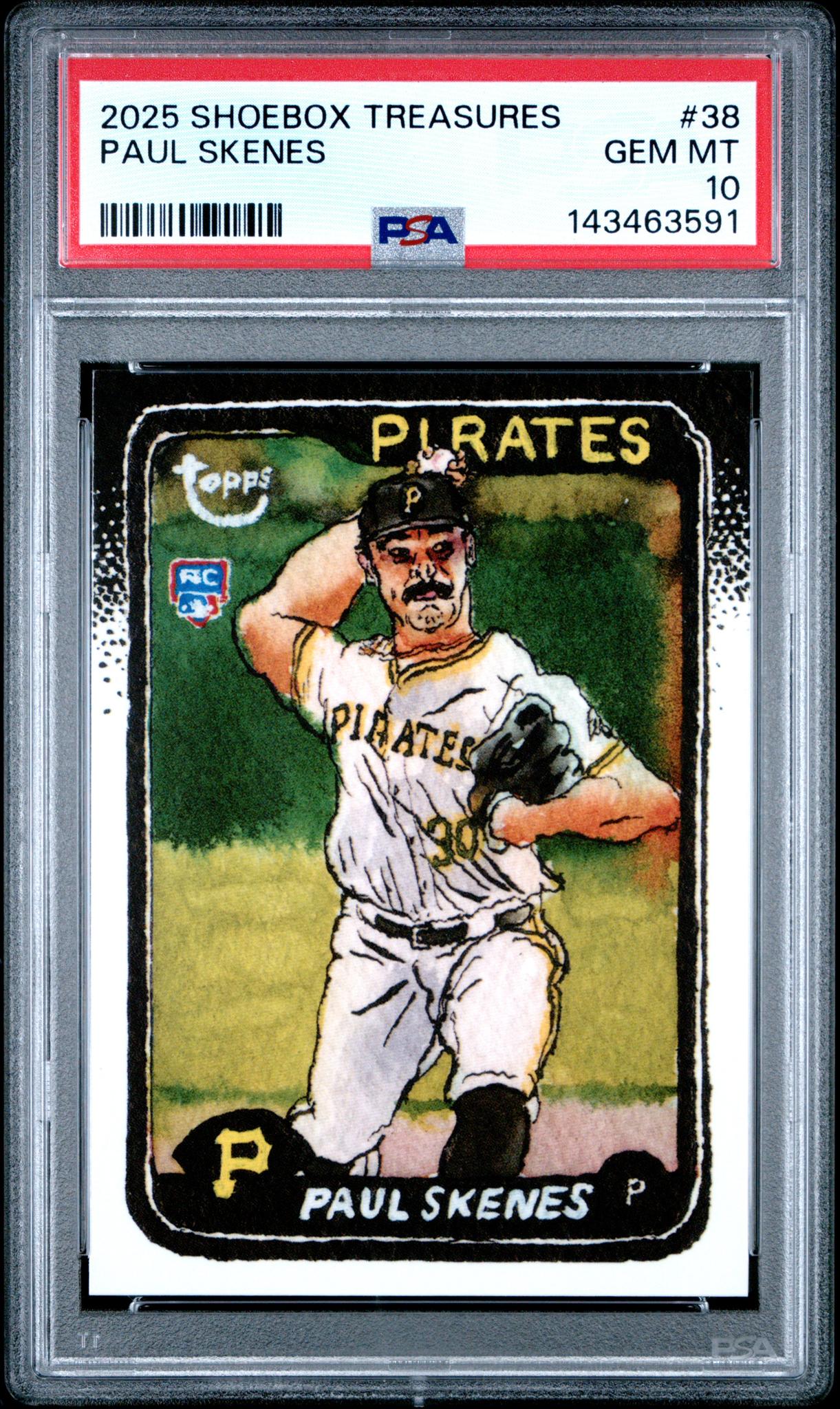 2025 Topps Shoebox Treasures Paul Skenes #38 PSA 10
