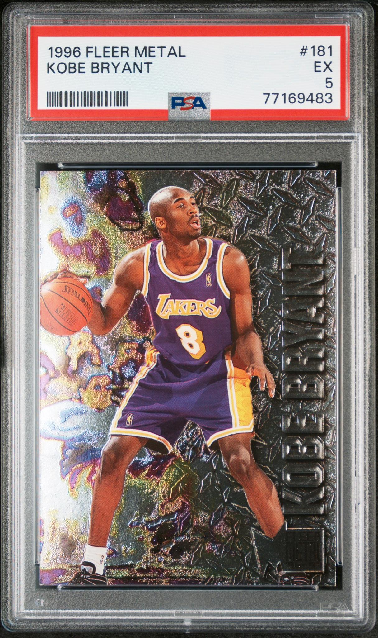 1996 Fleer Metal Kobe Bryant #181 PSA 5
