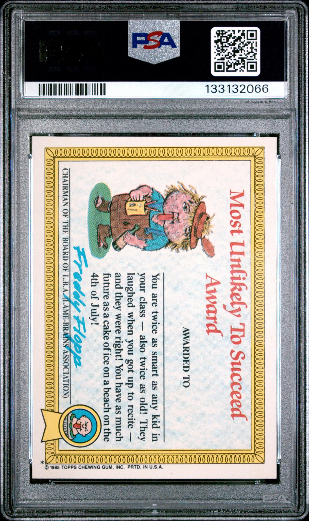 1985 Garbage Pail Kids Uk Minis Crater Chris #19b PSA 9