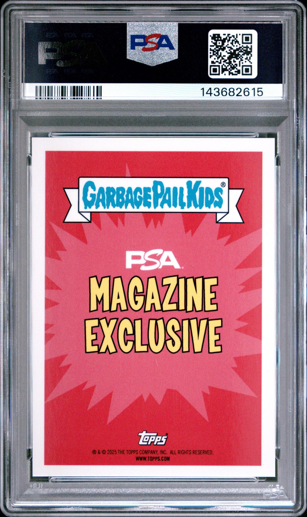2025 Topps Garbage Pail Kids Promo Psa Magazine Happy Arnie Versary PSA 9