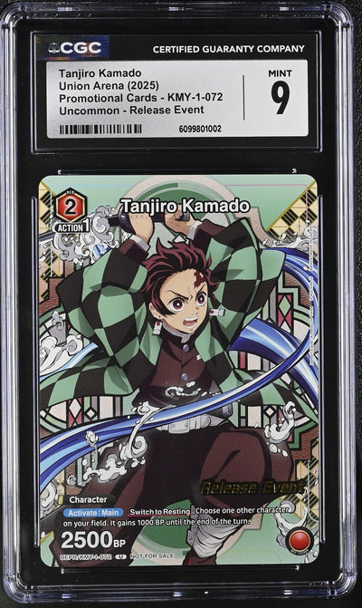 Union Arena Tanjiro Kamado KMY-1-072 Release Event CGC 9
