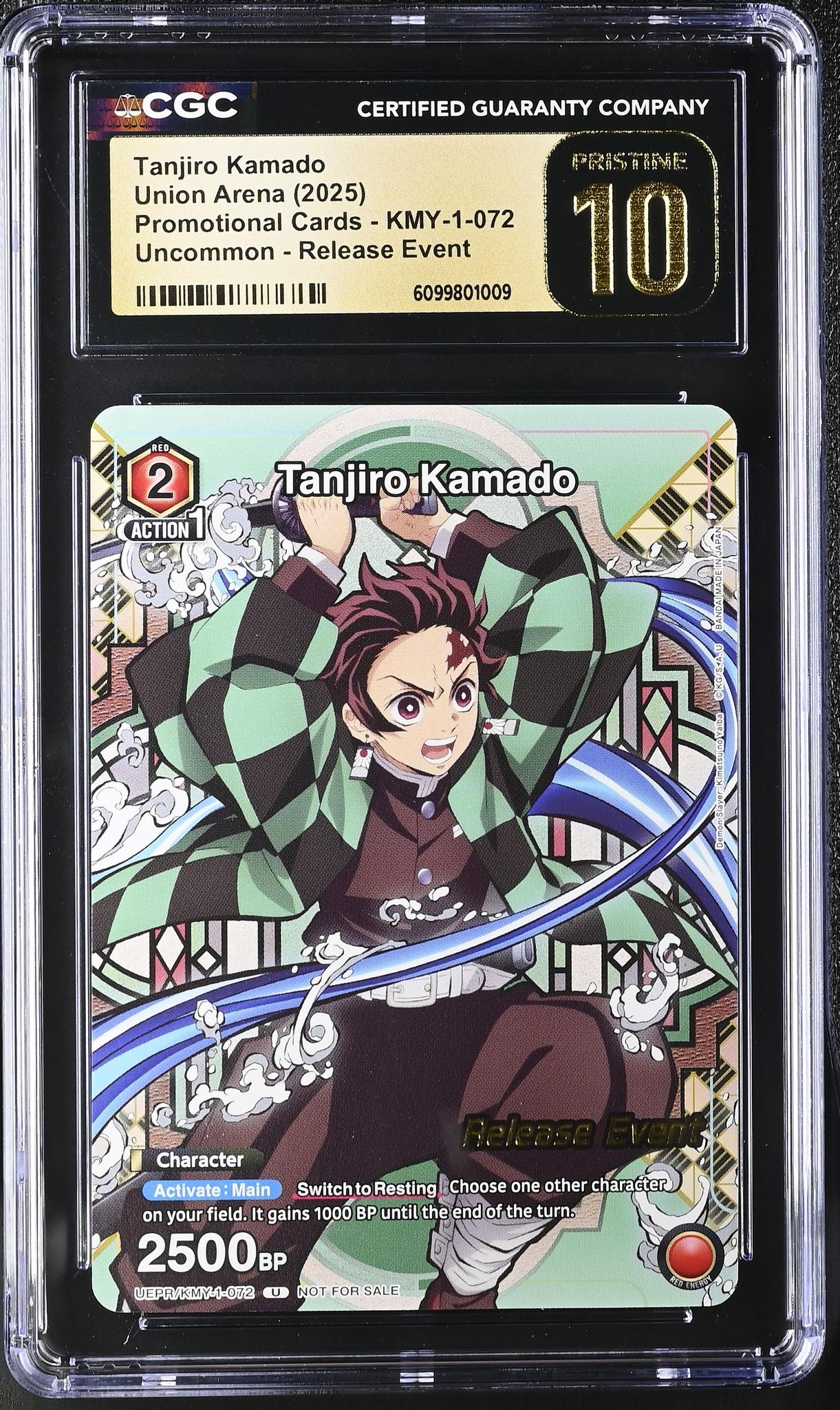2025 Union Arena #KMY-1-072 Tanjiro Kamado Release Event CGC 10