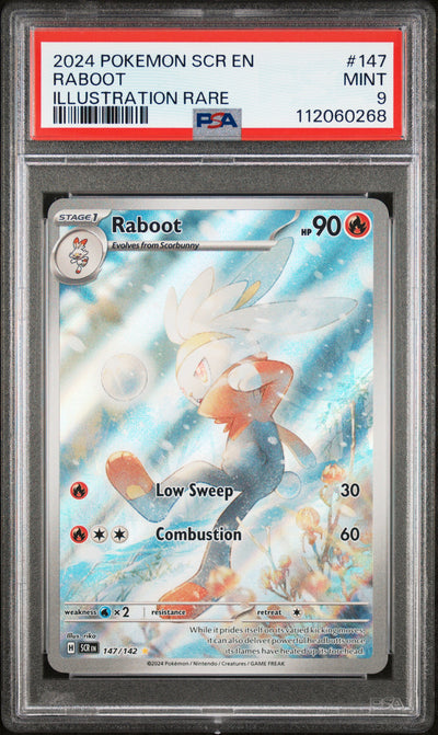 Pokémon Raboot #147/142 Illustration Rare PSA 9