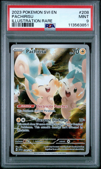 Pokémon Pachirisu #208 Illustration Rare PSA 9