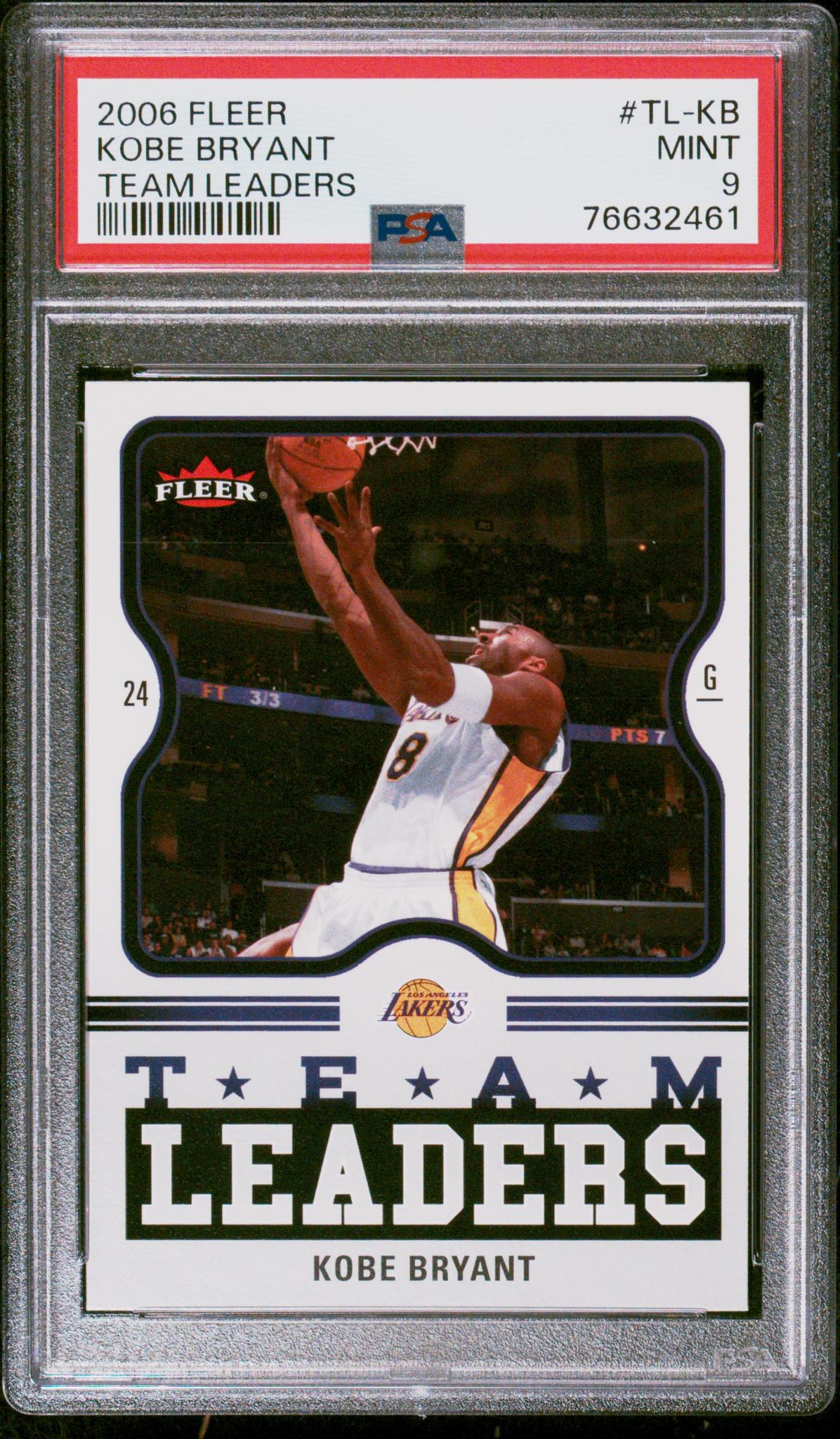 2006 Fleer Team Leaders Kobe Bryant #KB PSA 9