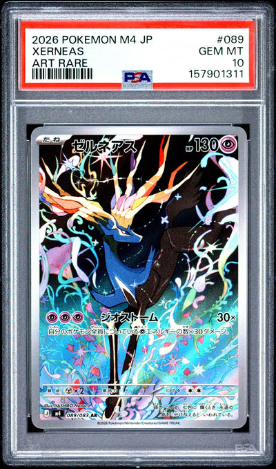 Pokémon Xerneas Art Rare #089/083 PSA 10
