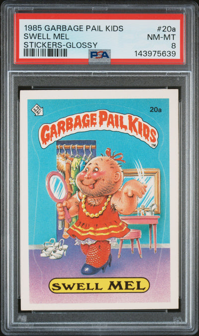 1985 Garbage Pail Kids Swell Mel #20a PSA 8