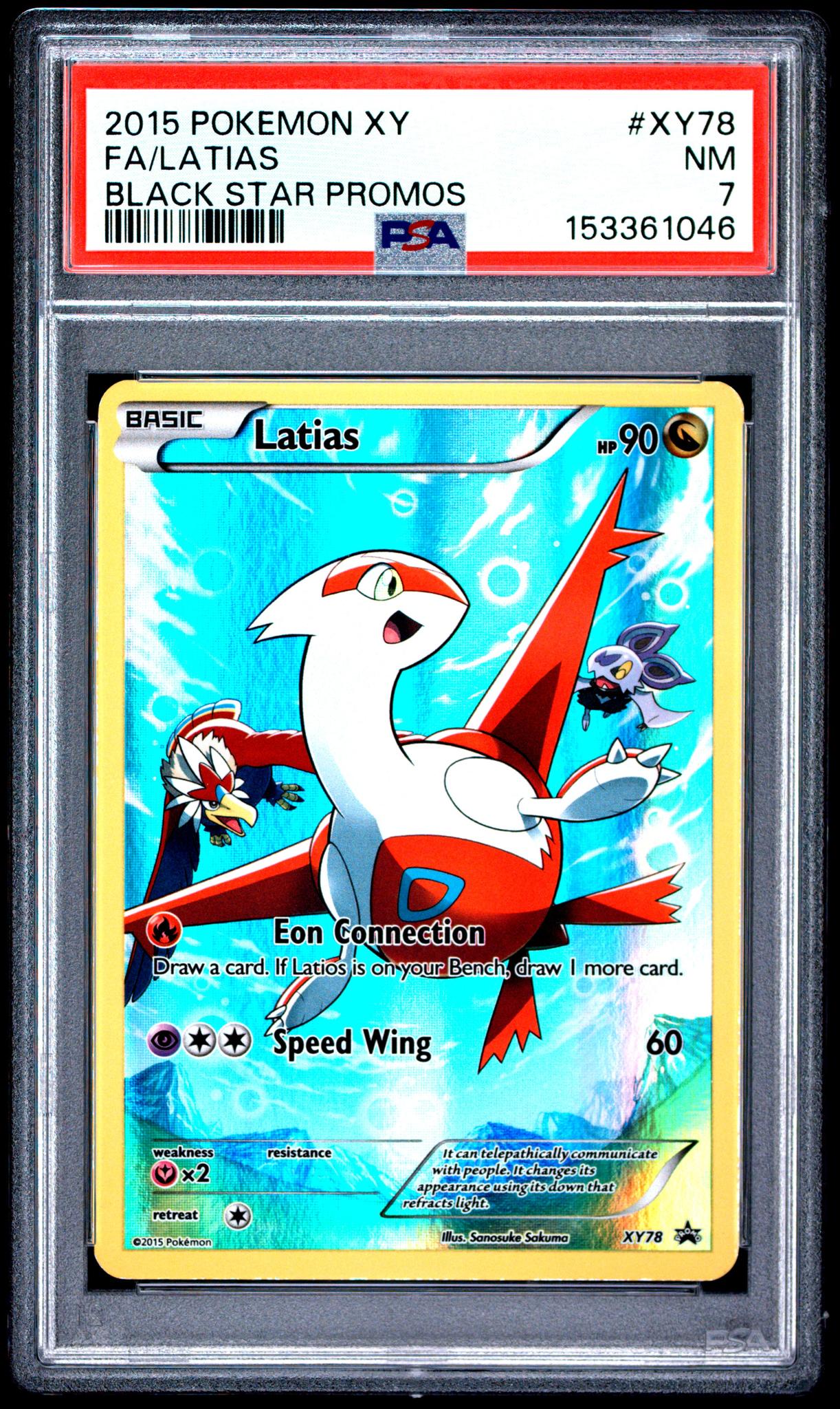 2015 Black Star Promos - XY English Pikachu Ex Legendary Collection Latias #XY78 PSA 7