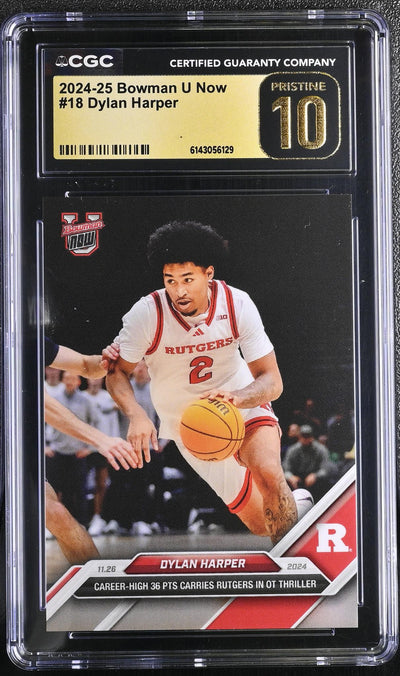2024-25 Bowman U Now Dylan Harper #18 CGC Pristine 10