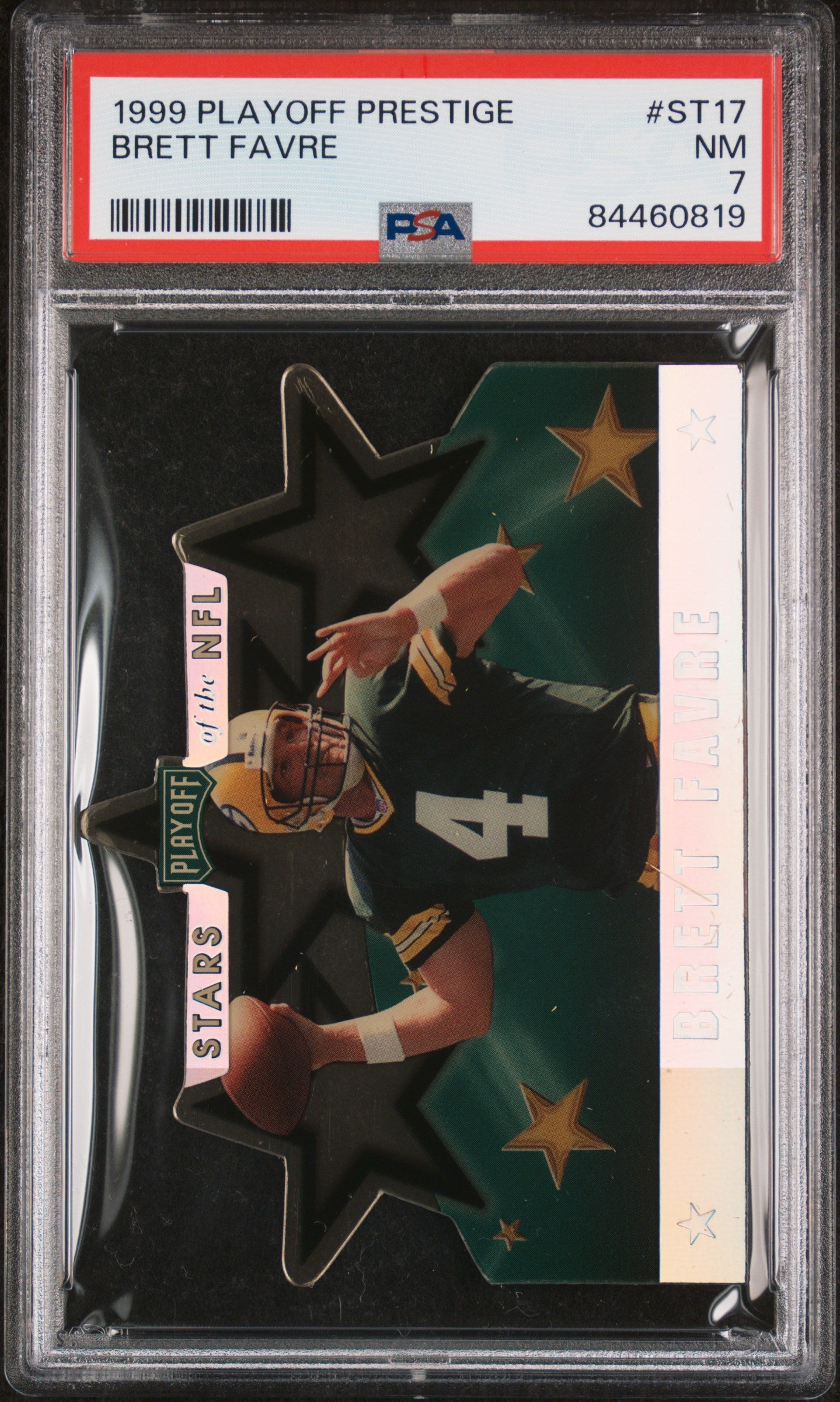 1999 Playoff Prestige Stars of the NFL Stars of the NFL Brett Favre #ST17 PSA 7