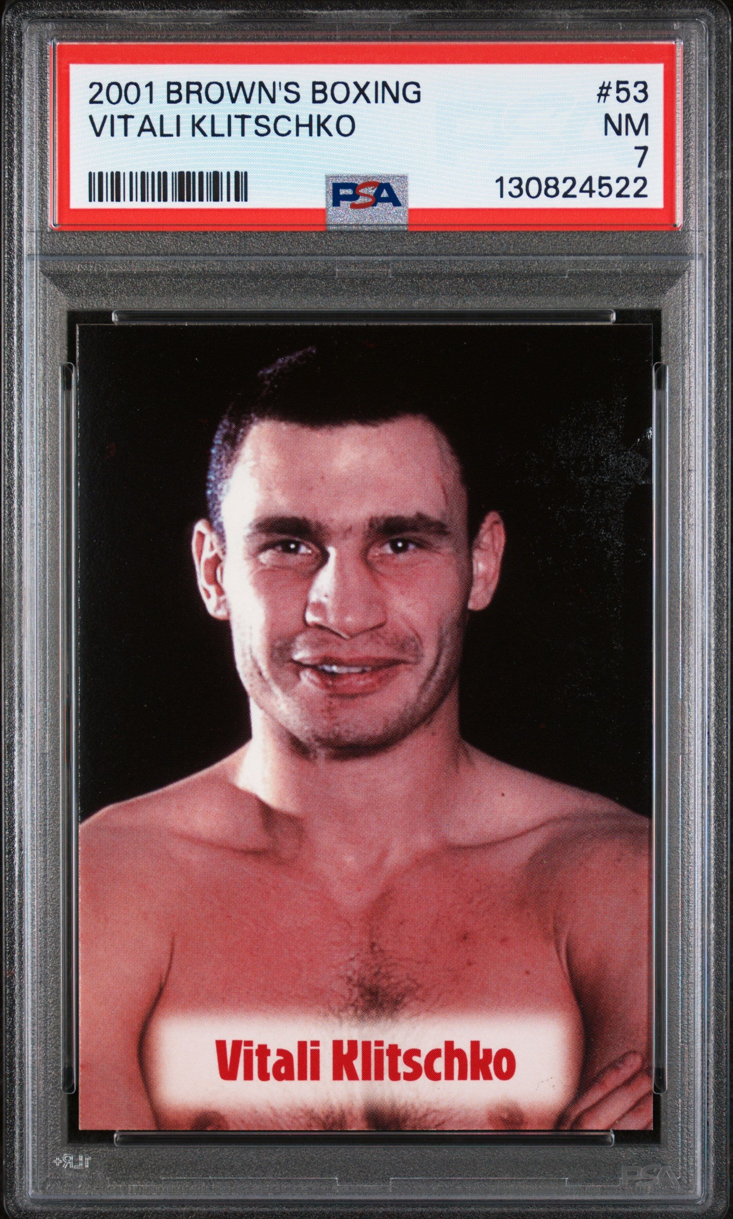 2001 Brown's Boxing Vitali Klitschko #53 PSA 7
