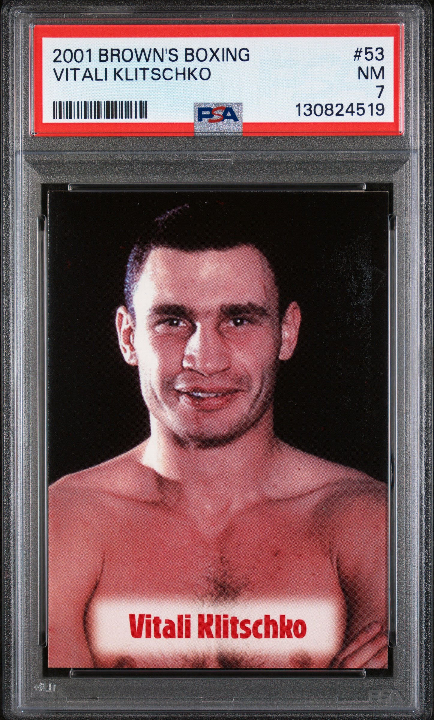 2001 Brown's Boxing Vitali Klitschko #53 PSA 7