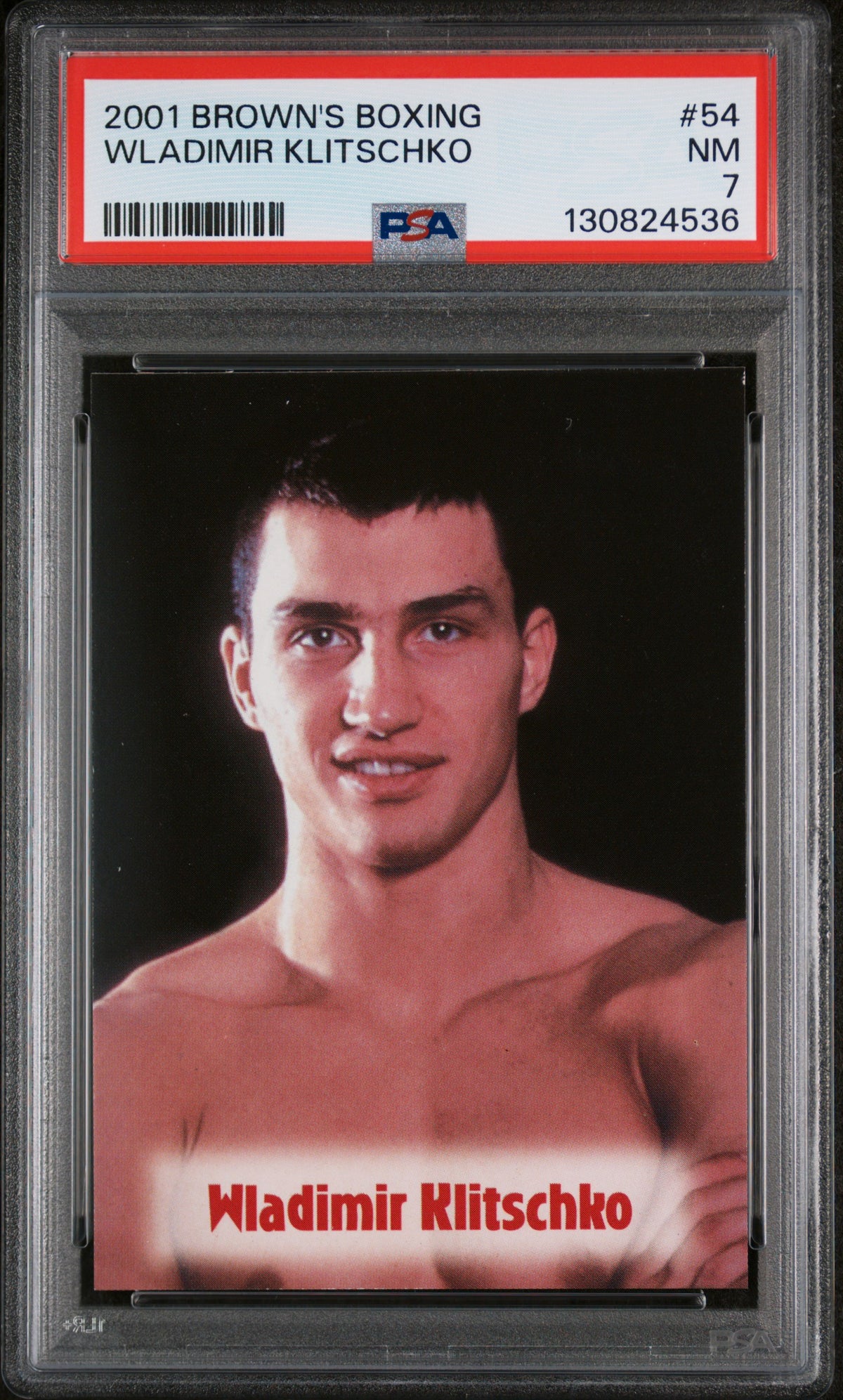 2001 Brown's Boxing Wladimir Klitschko #54 PSA 7