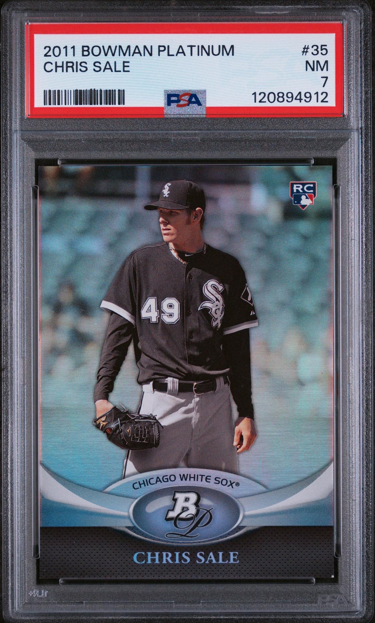 2011 Bowman Platinum Chris Sale #35 PSA 7