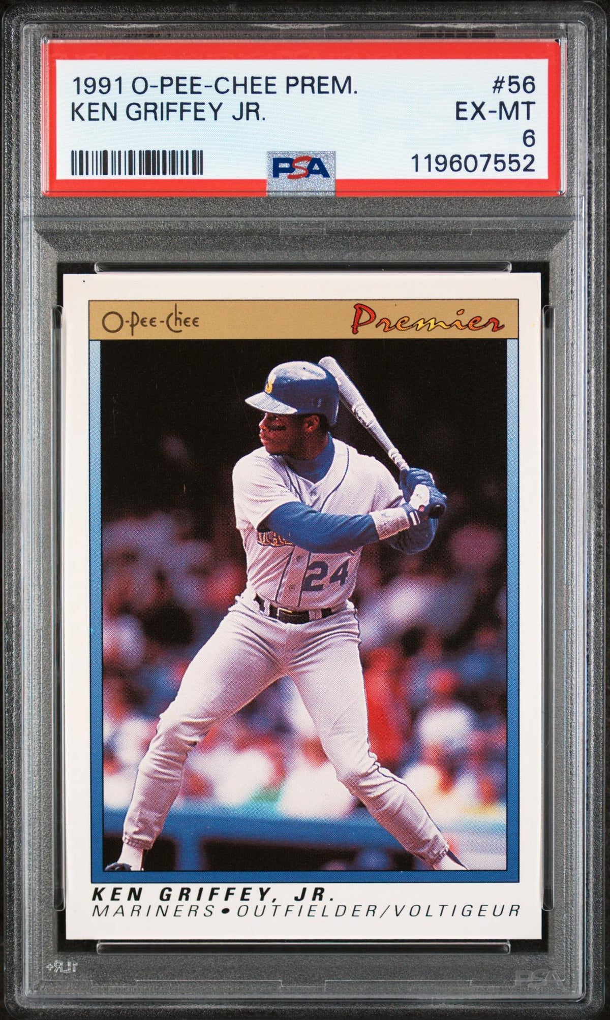 1991 O-Pee-Chee Premier Ken Griffey Jr. #56 PSA 6
