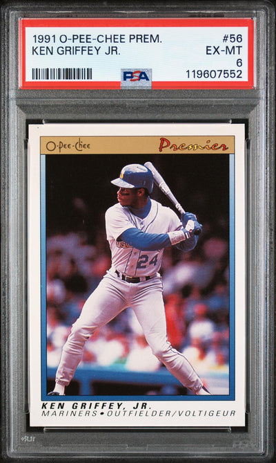 1991 O-Pee-Chee Premier Ken Griffey Jr. #56 PSA 6