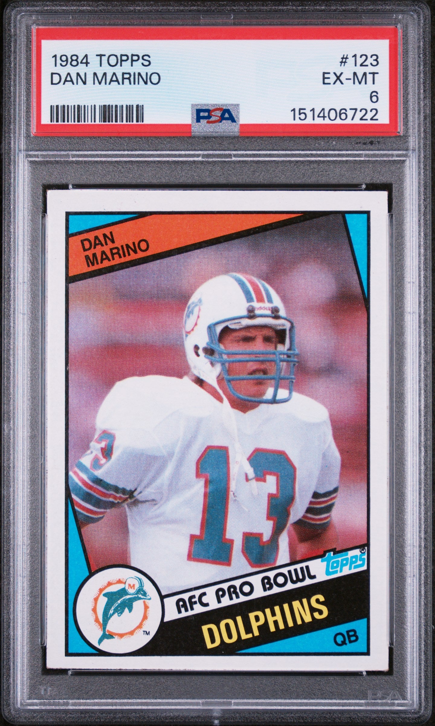 1984 Topps Dan Marino #123 PSA 6
