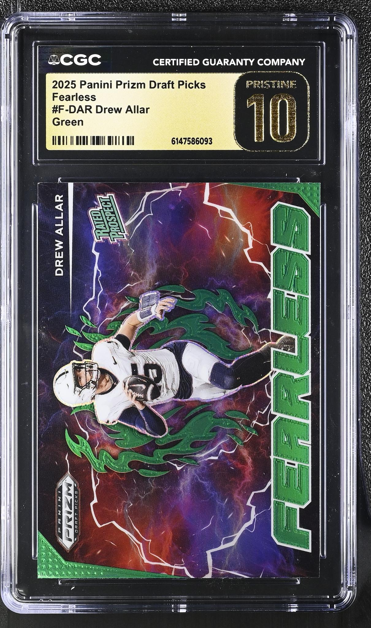 2025 Prizm #F-DAR Drew Allar Fearless CGC 10