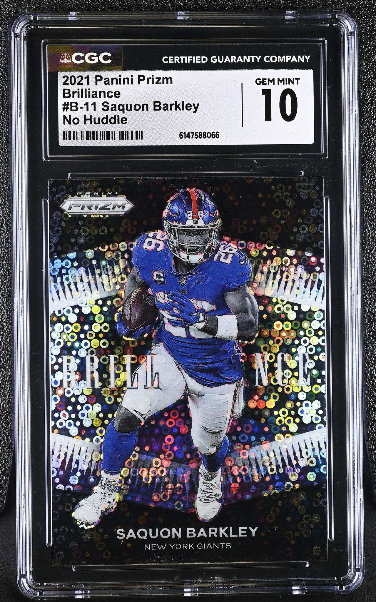 2021 Prizm #B-11 Saquon Barkley Brilliance CGC 10