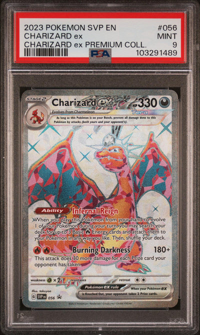2023 Pokemon Scarlet and Violet Black Star Promo Premium Collection Charizard Ex #056 PSA 9