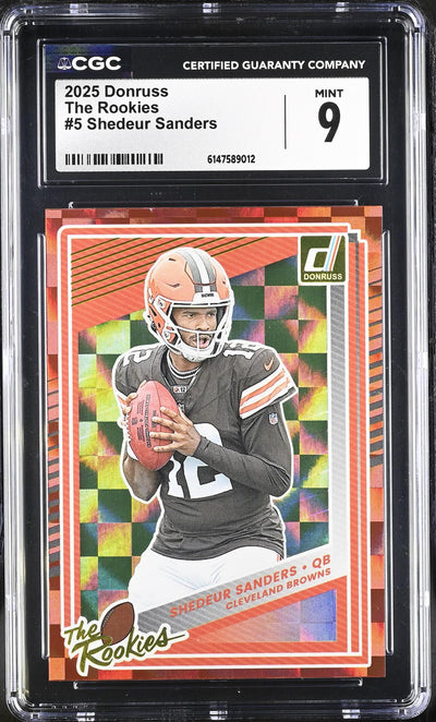 2025 Donruss The Rookies Shedeur Sanders #5 CGC 9