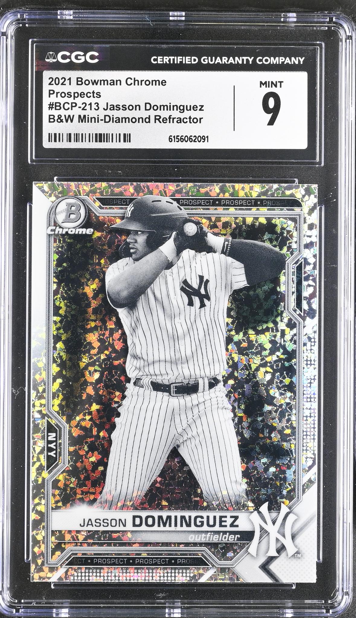 2021 Bowman Chrome #BCP-213 Jasson Dominguez Prospects CGC 9