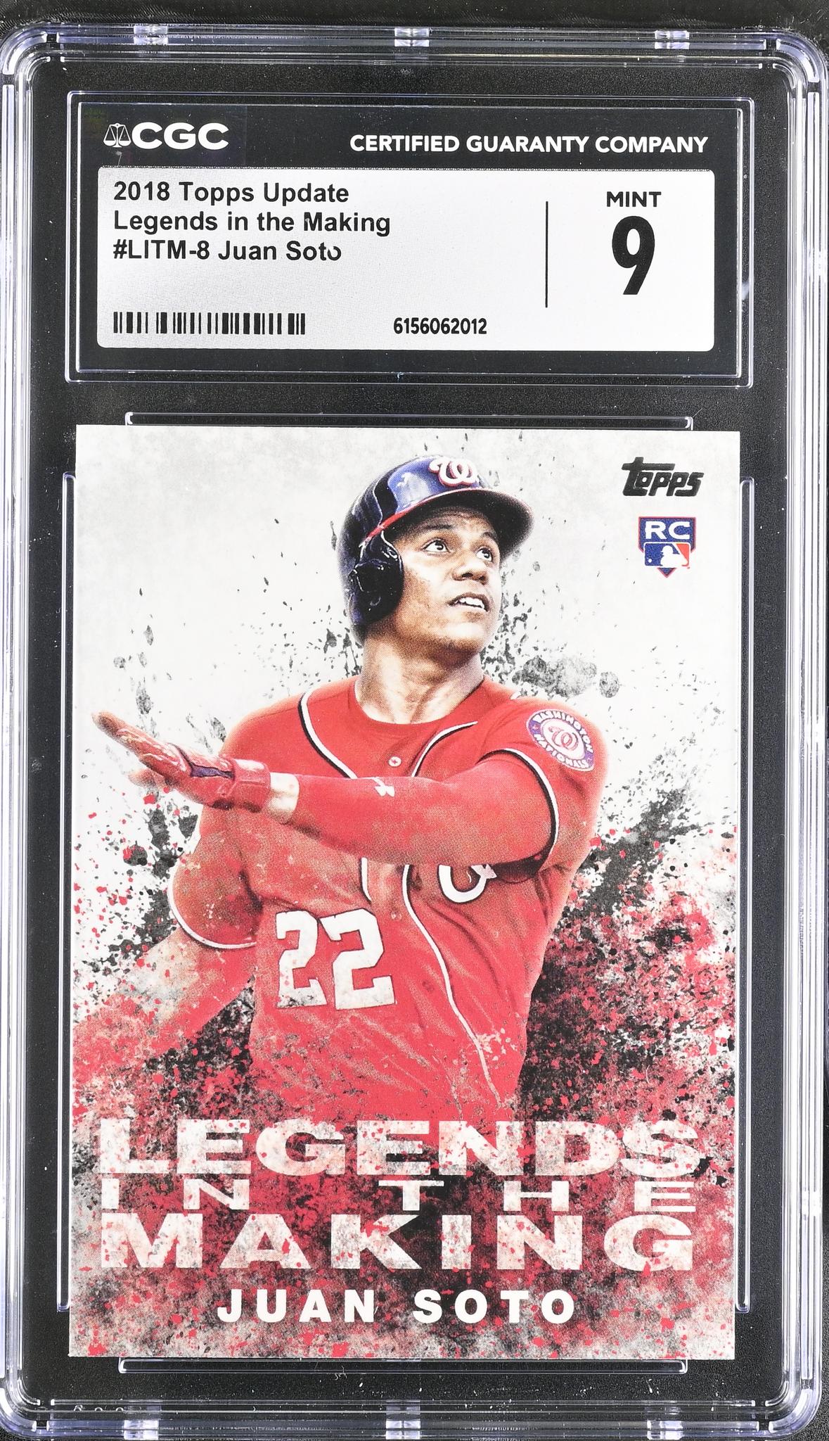 2018 Topps Update #LITM-8 Juan Soto Legends in the Making CGC 9