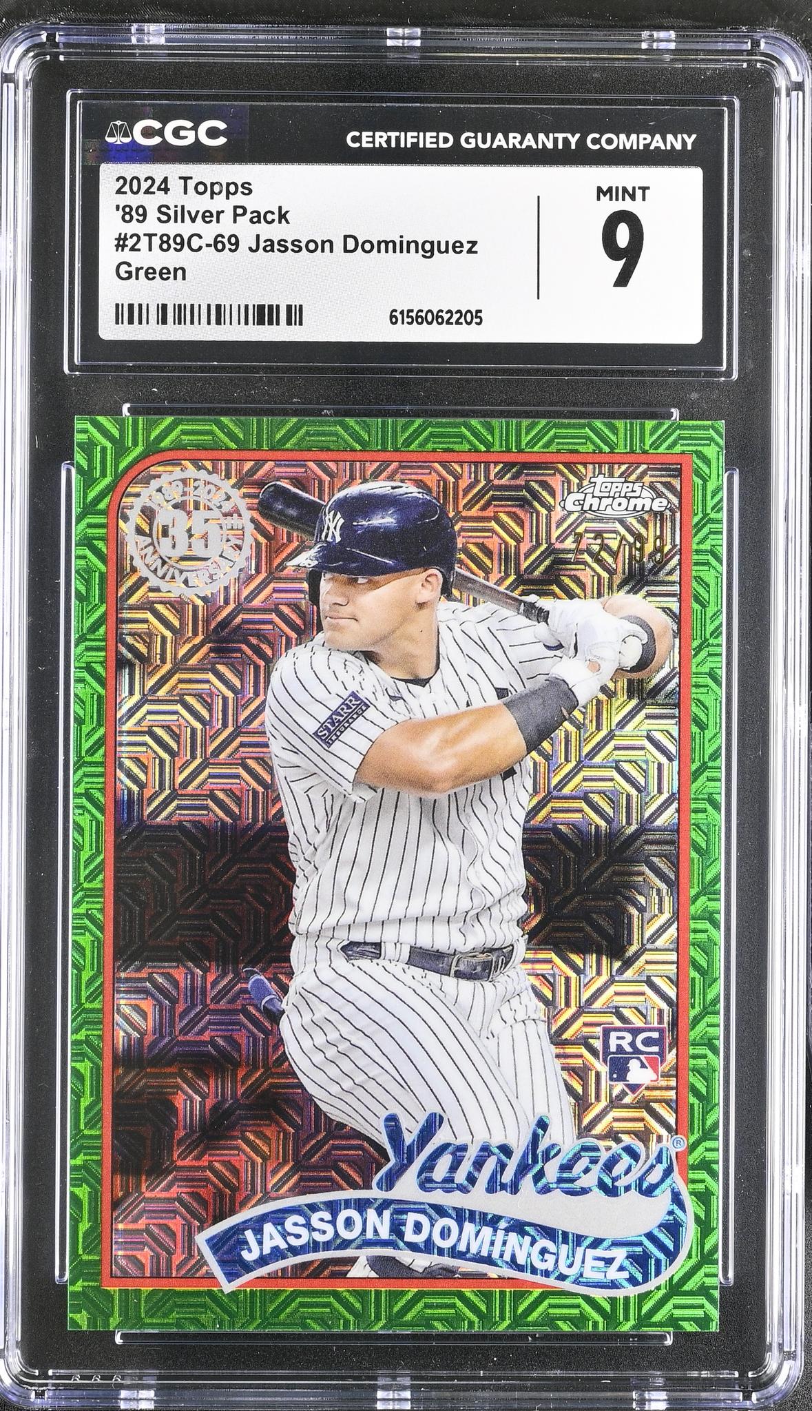 2024 Topps Chrome #2T89C-69 Jasson Dominguez '89 Silver Pack CGC 9