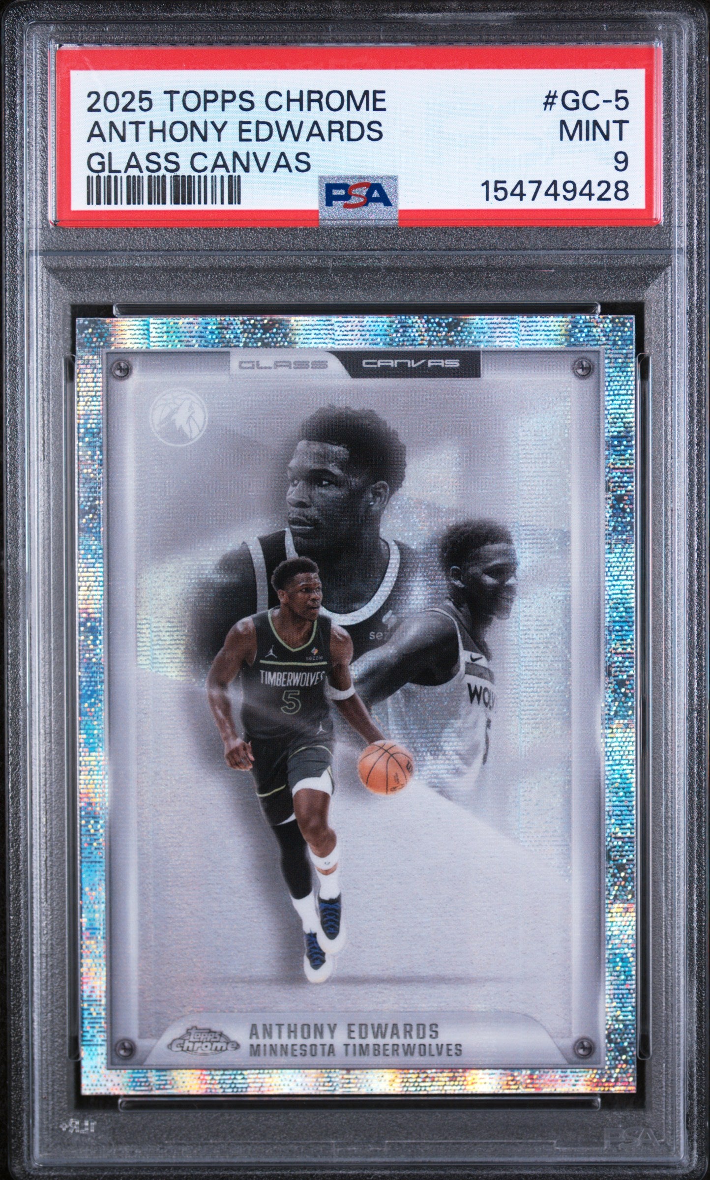 2025 Topps Chrome Anthony Edwards #GC-5 PSA 9