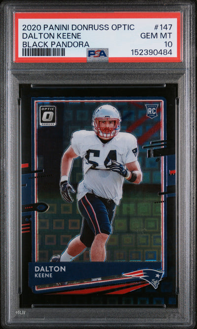 2020 Donruss Optic Dalton Keene #147 Black Pandora /25 PSA 10