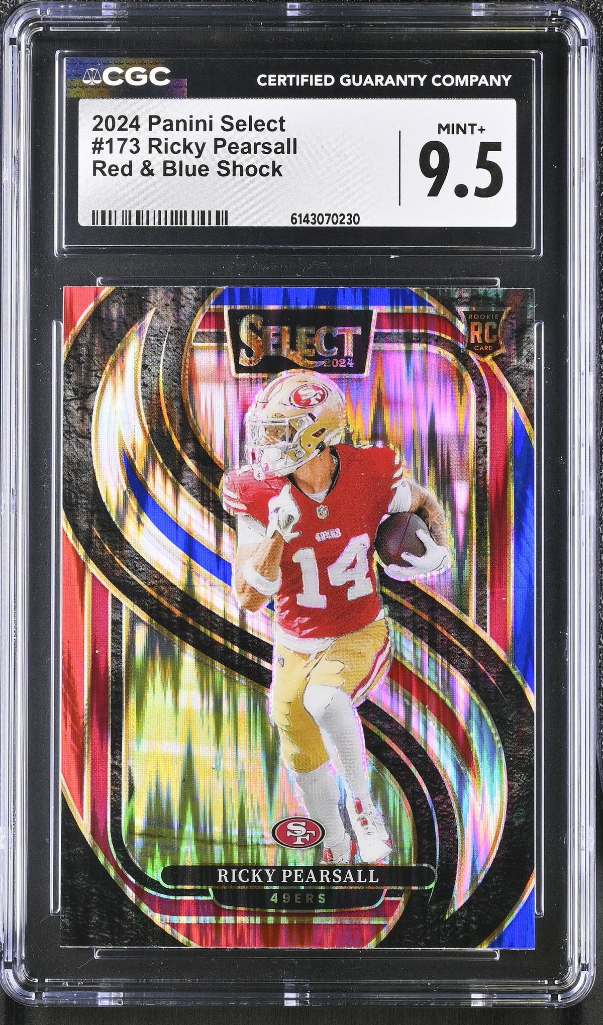 2024 Select #173 Ricky Pearsall Red & Blue Shock CGC 9.5